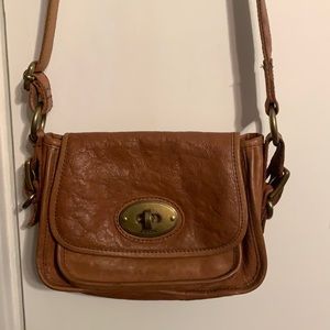 Fossil leather crossbody